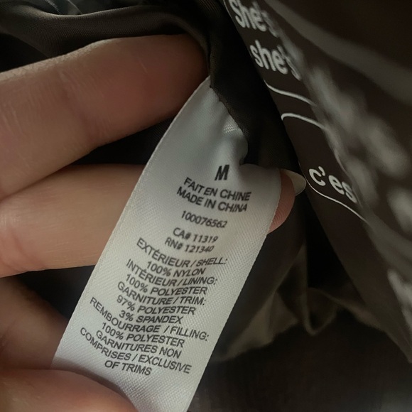 Garage Chocolate Puffer Cropped Vest - Picture 2 of 2